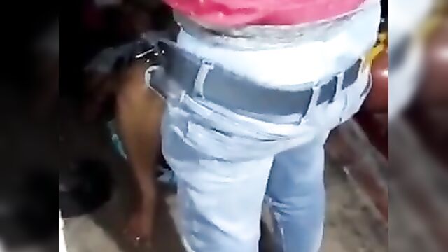 Pussy Exposed In Public As Dude Gets Caught Fucking His Neighbor's Wife Because Of Her Big Tits - 1 image