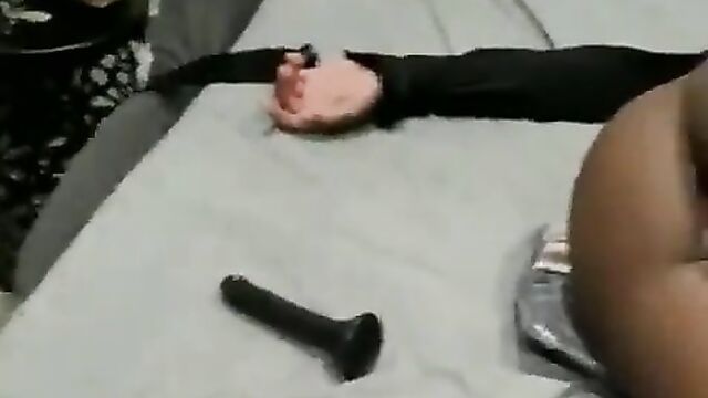 Boyfriend Records Naked Girlfriend's Wet Pussy After She Satisfied Herself By Squirting With Sex Toy And Slept Off