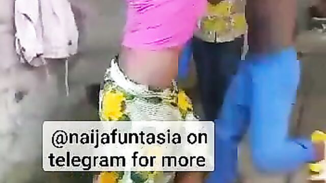 Pussy And Ass Exposed As SHS Student With Waist Beads Gets Stripped Naked While Fighting In Public