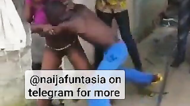 Pussy And Ass Exposed As SHS Student With Waist Beads Gets Stripped Naked While Fighting In Public - 3 image