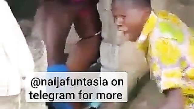 Pussy And Ass Exposed As SHS Student With Waist Beads Gets Stripped Naked While Fighting In Public - 4 image