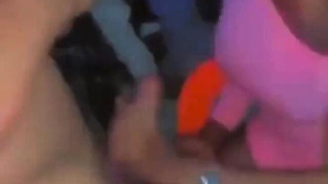 Nigerian Girl Playing With A Guy's Dick And Masturbating Him In Public At A Club Party (Full Video 18+) - 3 image