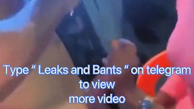 Nigerian Girl Playing With A Guy's Dick And Masturbating Him In Public At A Club Party (Full Video 18+) - 4 image