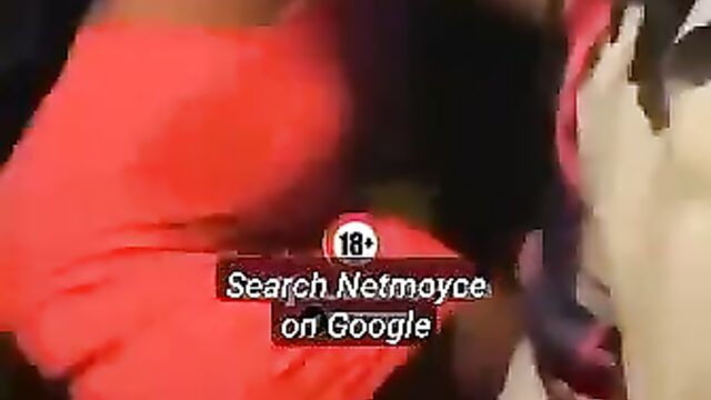 Boyfriend Playing With Drunk African Girl's Boobs And Nipples At A Club Party In Public - 3 image