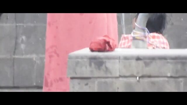 Indian Woman Caught Showing Her Breasts In Public - 3 image