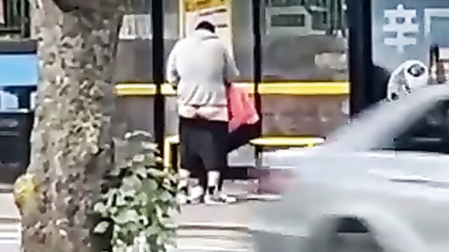 Hot Sex In Bus Stop In Public - 3 image