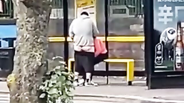 Hot Sex In Bus Stop In Public - 4 image
