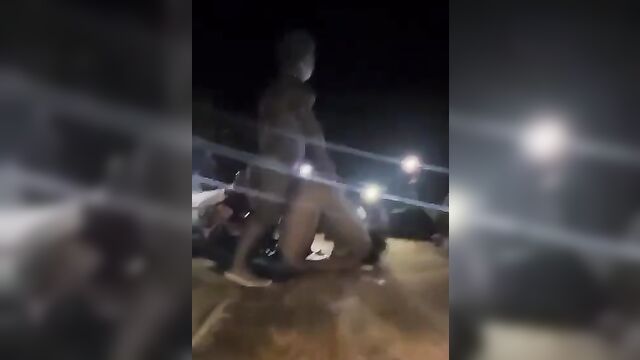 Black Man Sucking Pussy And Sex In Public In An African Party - 2 image