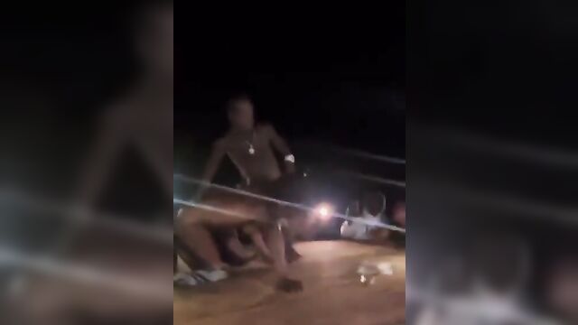 Black Man Sucking Pussy And Sex In Public In An African Party - 3 image