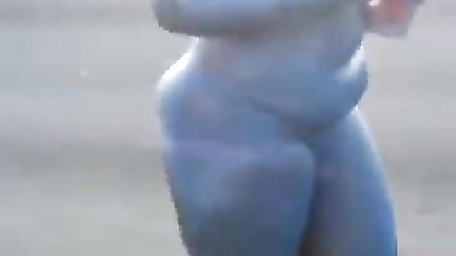 'Blue' Naked Mad Woman With Big Breasts And Big Nyash Caught In Public In South Africa - Part 1 - 3 image