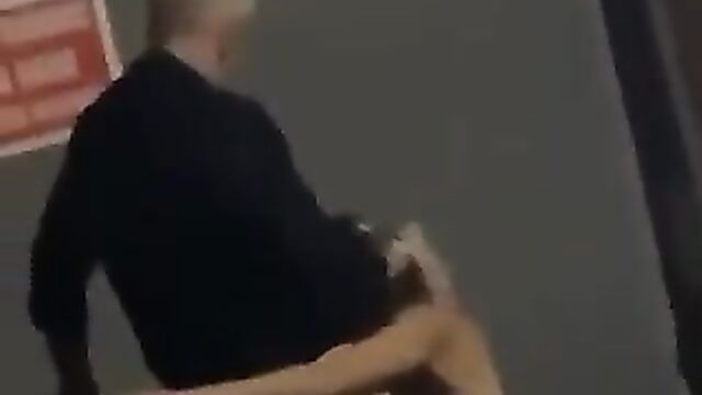 Naked Girlfriend Giving Sugar Daddy Blow Job In Public