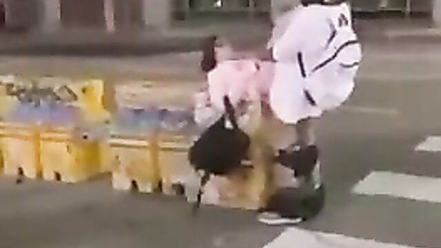 Crazy Couple Roadside Threesome Sex And Blow Job In Public - 1 image