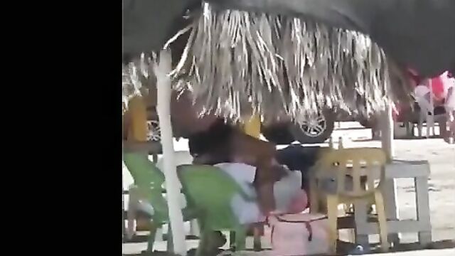 Couple Caught Having Sex In A Beach Hut In Public - 4 image
