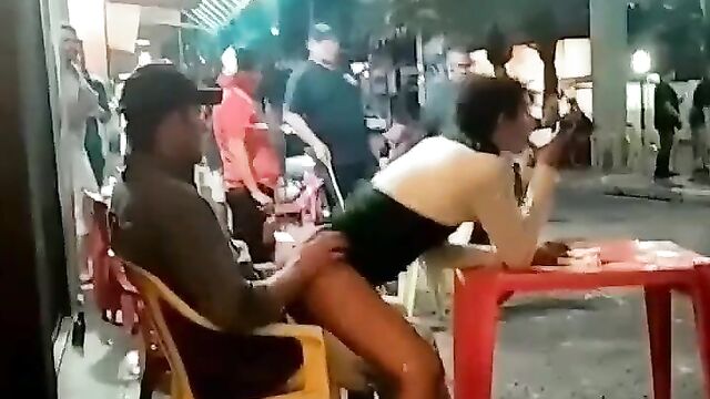 Couple Caught Having Sex In A Cafe In Public And Beaten - 1 image