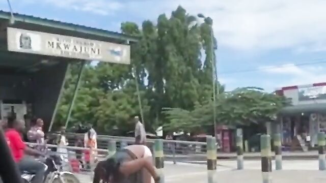 Drunk Mzansi Woman Caught Walking Around In Public With Naked Ass And Pussy – Part 2 - 5 image