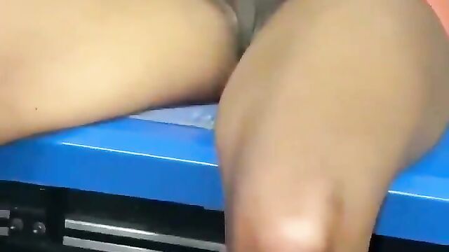 Girl caught on a bus without panties - 1 image