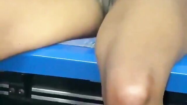 Girl caught on a bus without panties - 4 image