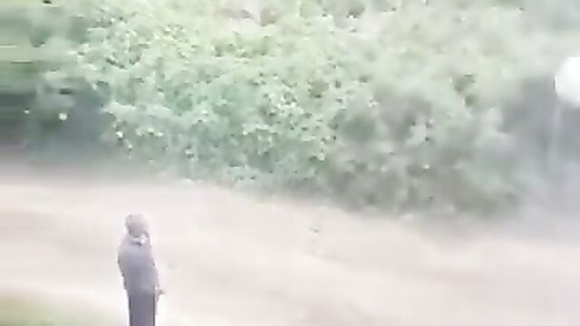 Pastor caught masturbating on the road in public after service - 1 image
