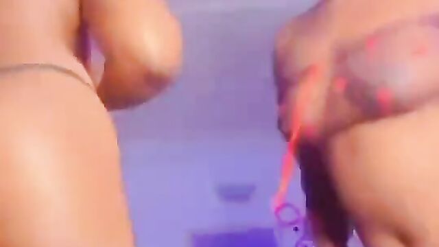 2 olosho girls showing ass and breasts in public