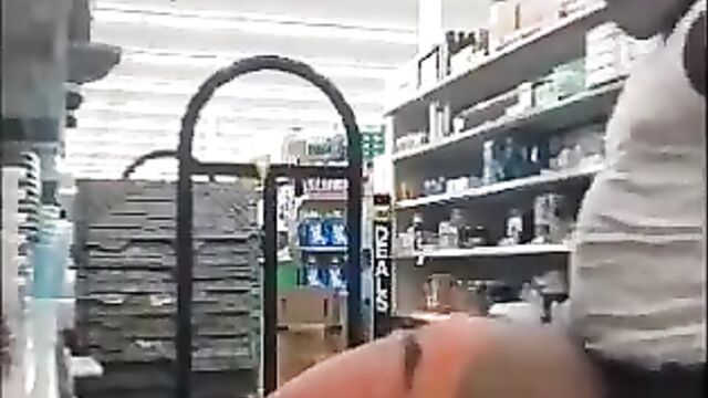 Crazy couple having sex in a store - 5 image