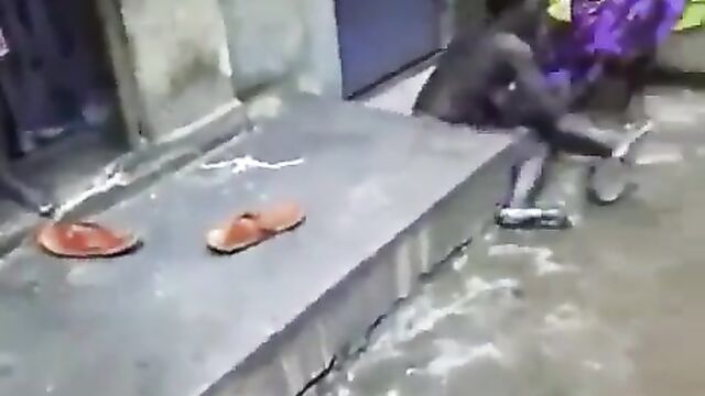 Boobs and ass exposed as African housewife beats and strips her neighbor naked in public for having sex with her husband - 4 image