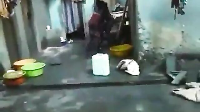 Boobs and ass exposed as African housewife beats and strips her neighbor naked in public for having sex with her husband - 5 image