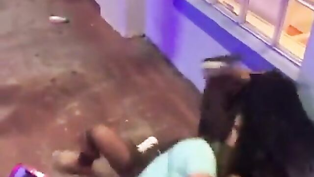 Boobs Out As Prostitutes Fight At A Party In Public - 1 image