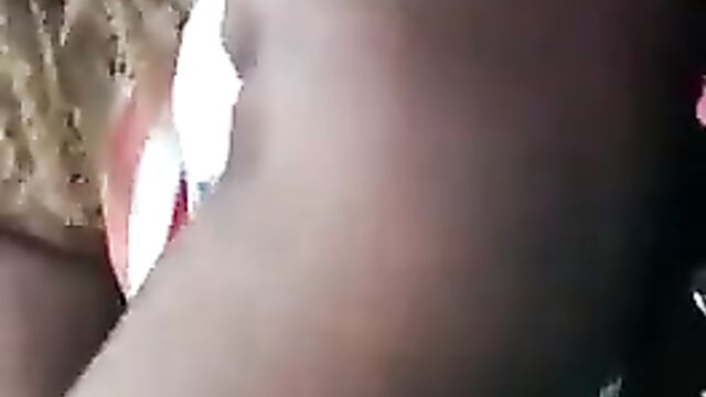 Dude having sex with a big ass prostitute doggy style in public