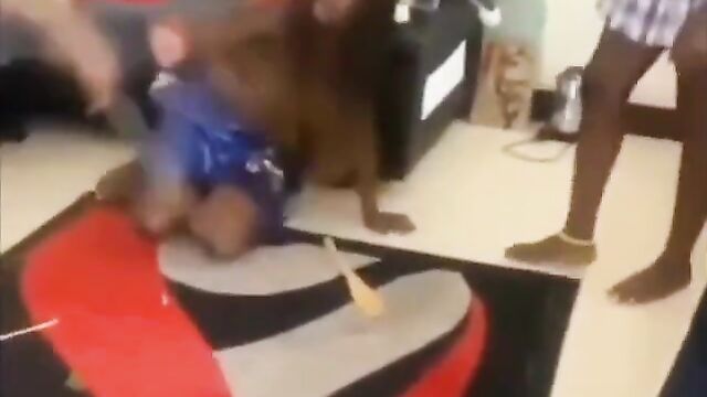 Boobs Exposed As Side Chick Gets Stripped And Beaten With Sticks In Public – Full Video - 4 image