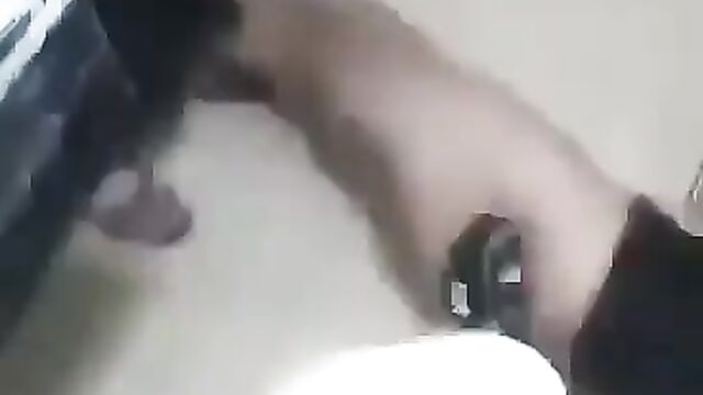 Ass out in public as students beat up colleague with hairy pussy in the toilet for allegedly snatching their boyfriends! - 5 image