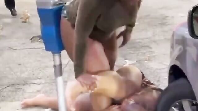 Fat girls fighting and showing breasts (18)