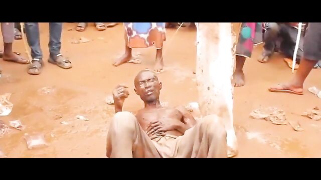 2 men accused of witchcraft stripped naked and forced to pee in each other’s mouth in public – Part 1 - 5 image