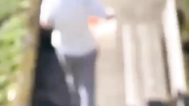 Ass pops out as 2 old white ladies fight in public - 1 image