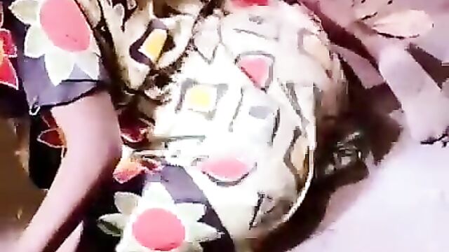 African woman entertaining a crowd with a bottle in her pussy in public - 5 image