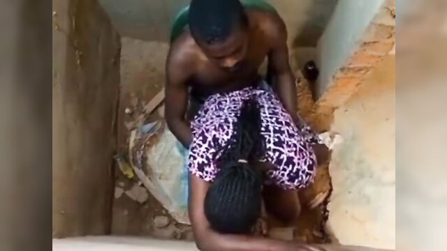 Horny Couple Caught Having Sex In Toilet Of Uncompleted Building