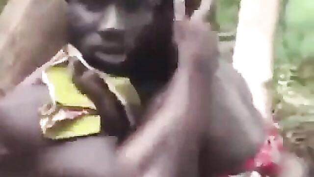 Ghanaian couple caught having sex in the bush