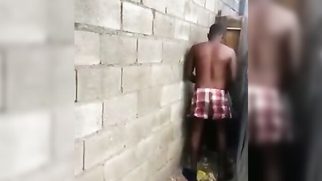 University Student Caught Having Doggy Style Sex With Prostitute In The Backyard - 1 image