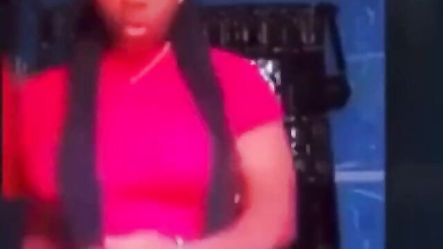 Girl vibing while her roommate is getting chopped in the room by her boyfriend!