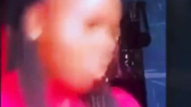 Girl vibing while her roommate is getting chopped in the room by her boyfriend! - 3 image