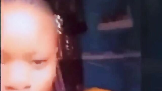 Girl vibing while her roommate is getting chopped in the room by her boyfriend! - 4 image