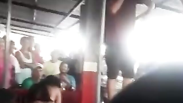 Strippers having sex on stage