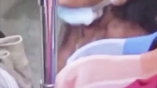 Lady caught giving man head on CCTV - 5 image