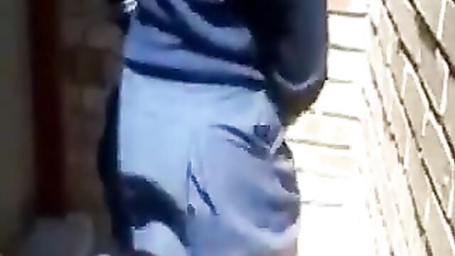 Schoolgirl twerking, showing ass - 1 image