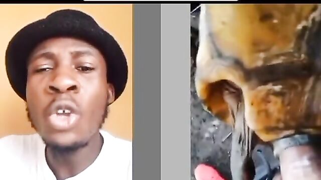 Man having sex with tortoise for money ritual