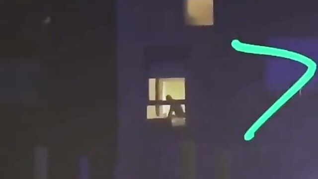 Crazy couple caught having sex in a hotel in public - 1 image