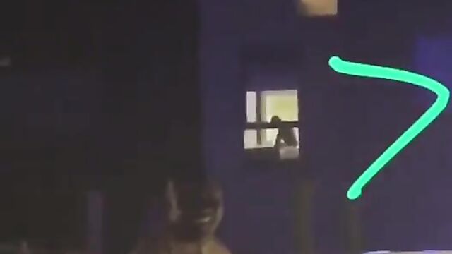 Crazy couple caught having sex in a hotel in public