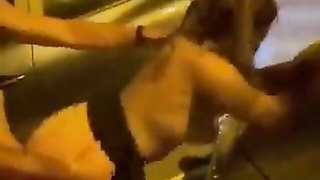 Naked couple bonking on the road in public after party - 3 image
