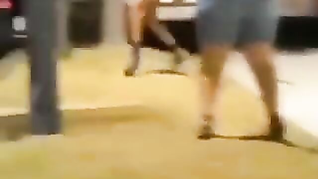 Crazy girls fighting naked in public - 5 image
