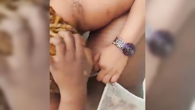 Horny lesbian sluts at a pool sex party - 5 image