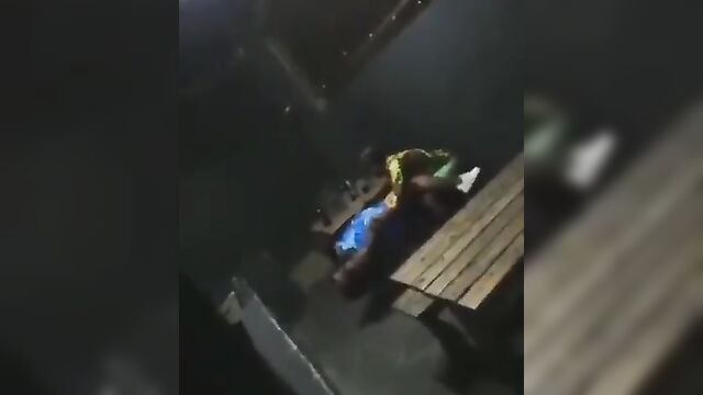 Couple Fucking In A Public Restaurant At Night - 2 image